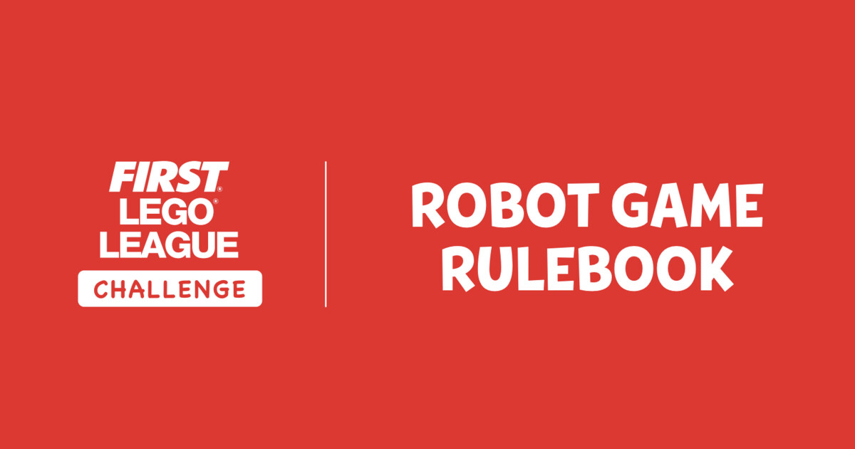 FIRST LEGO League Challenge Robot Game Rulebook cover