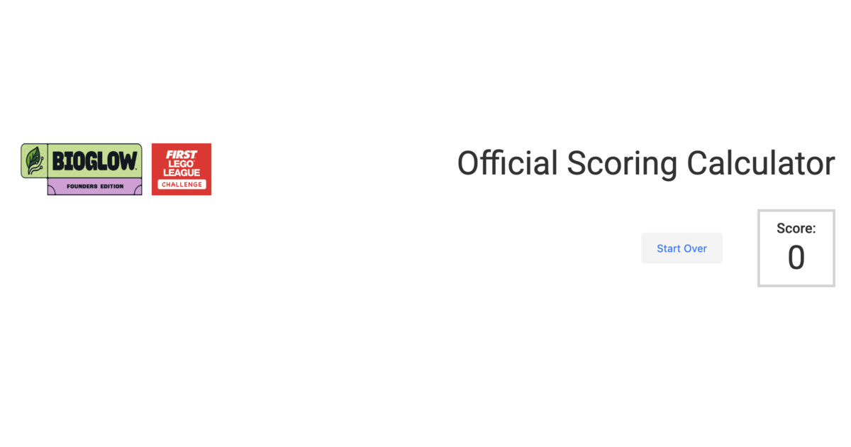 FIRST Event Hub Official Scoring Calculator